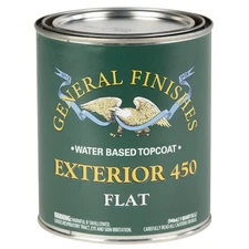 General Finishes Exterior Water Based Topcoat Exterior 450 Flat Quart