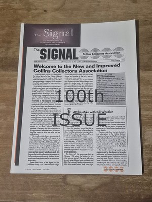 COLLINS RADIO The Signal quarterly collectors newsletter #100 Q4 2020 HAM Radio