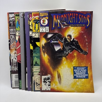 Lot of 10 Mixed Marvel Comics Ghost Rider X-Men Wolverine Sabretooth