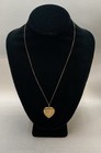 Vintage Gold Filled Jewelry Lot 3pc Heart Locket Swallow Bird Tassel Brooch — photo 4