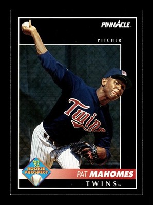 1992 Pinnacle Pat Mahomes Rookie Minnesota Twins RC #472