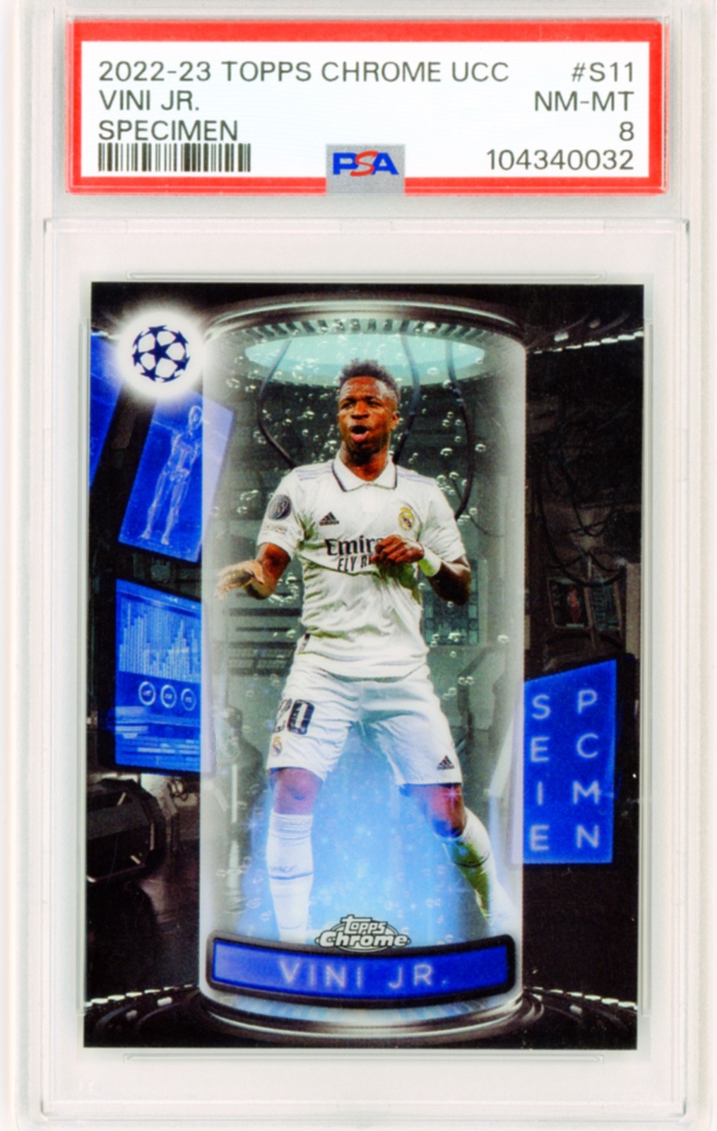 2022-23 Topps Chrome UEFA Club Competitions-Specimens Vinicius Junior #S-11