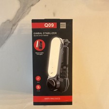 Q09 Gimbal Stabilizer Selfie Stick Tripod, Removable Fill Light, For Smartphone