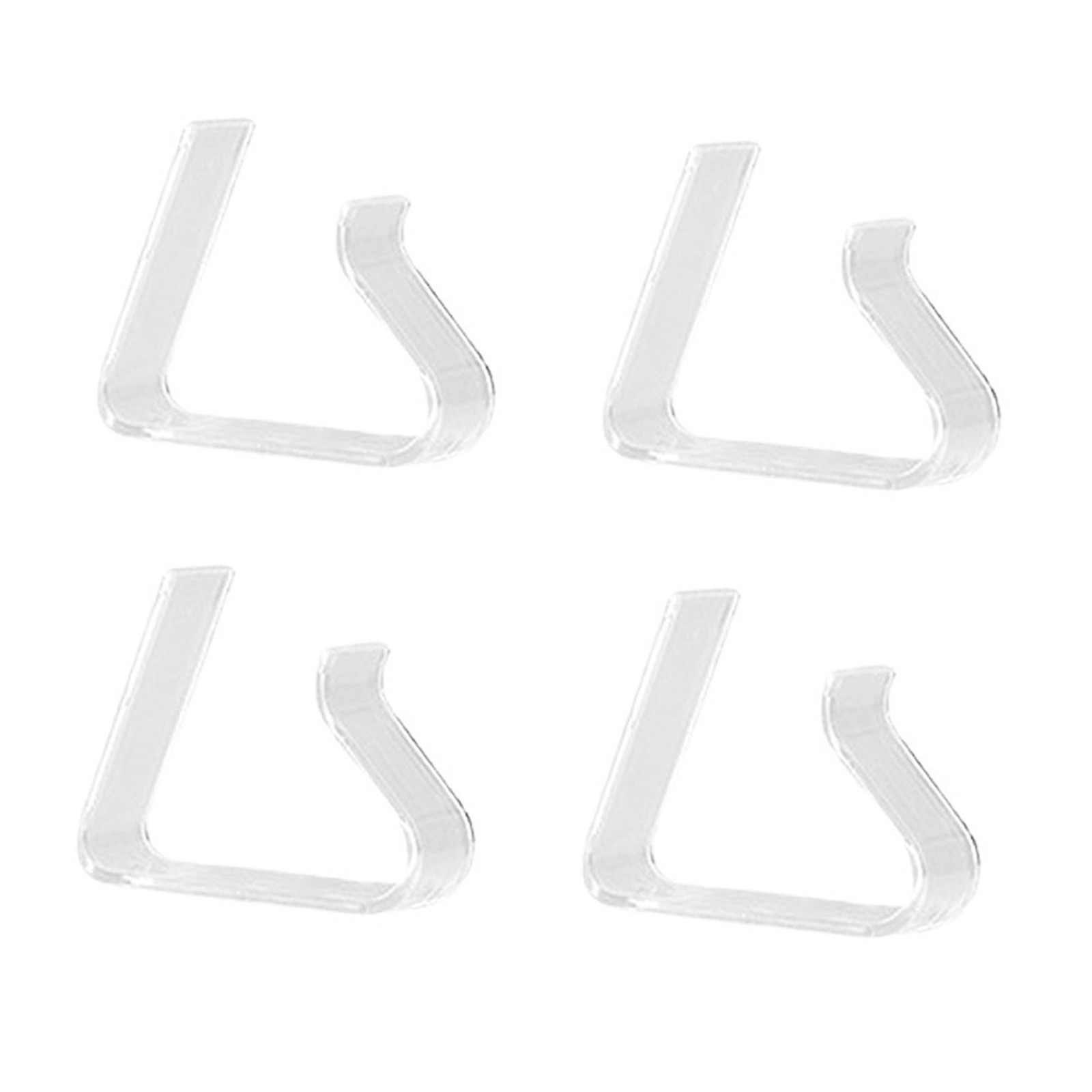 4Pcs Tablecloth Clip Plastic Clear Non Slip Table Cloth Holder For Family