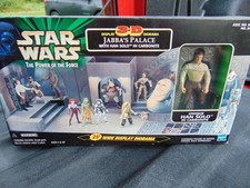 Star Wars Power of the Force Jabba s Palace with Han Solo Figure
