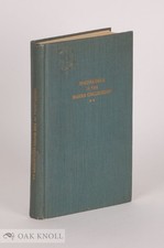 Olan V Cook / INCUNABULA IN THE HANES COLLECTION OF THE LIBRARY 1960