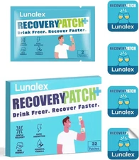 Party Recovery Patch 32 Pack – Wake Up Clear & Energized After Parties – For