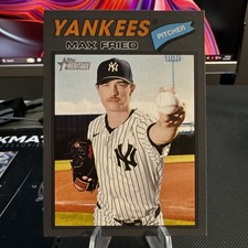 Max Fried 2026 Topps Heritage Dark Gray Border #130 Yankees
