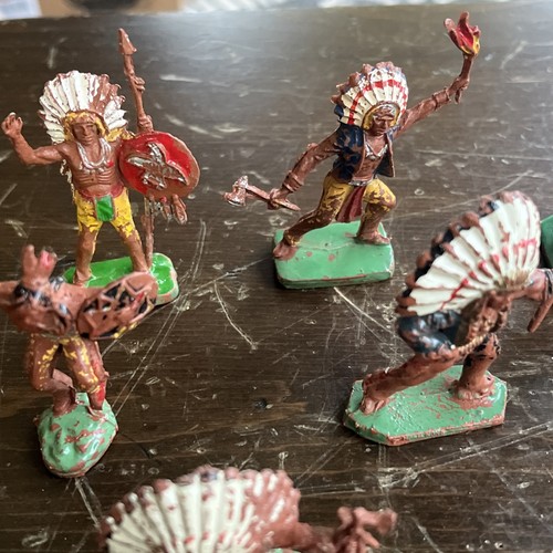 Vintage 1960’s Toy Soldiers / Cowboys And Indians With Horses - Hong Kong - (11) - Bild 7 von 15