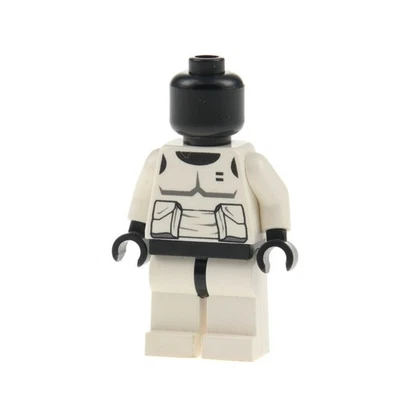 1x Lego Minifigur Star Wars Imperial Scout Trooper Kopf schwarz 7956 sw0005a - Bild 1 von 2