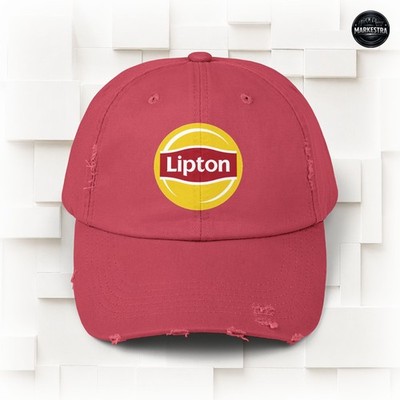 Lipton Logo Unisex Distressed Cap