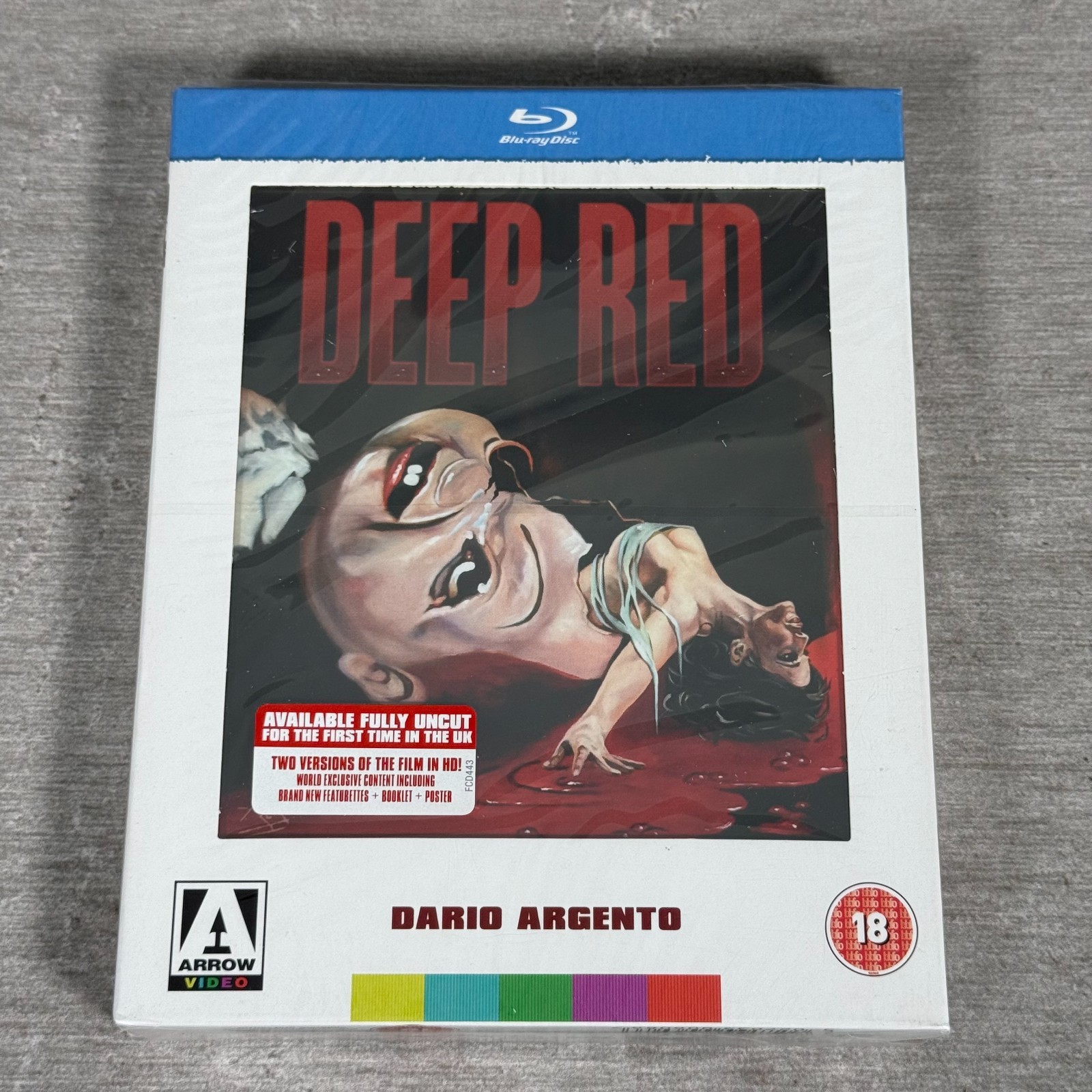 Deep Red Blu-ray - NEW Sealed ✔️ 1975 Dario Argento Horror Arrow Window Box Rare