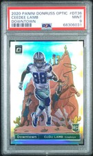2020 Panini Donruss Optic Downtown Ceedee Lamb #DT36 PSA 9
