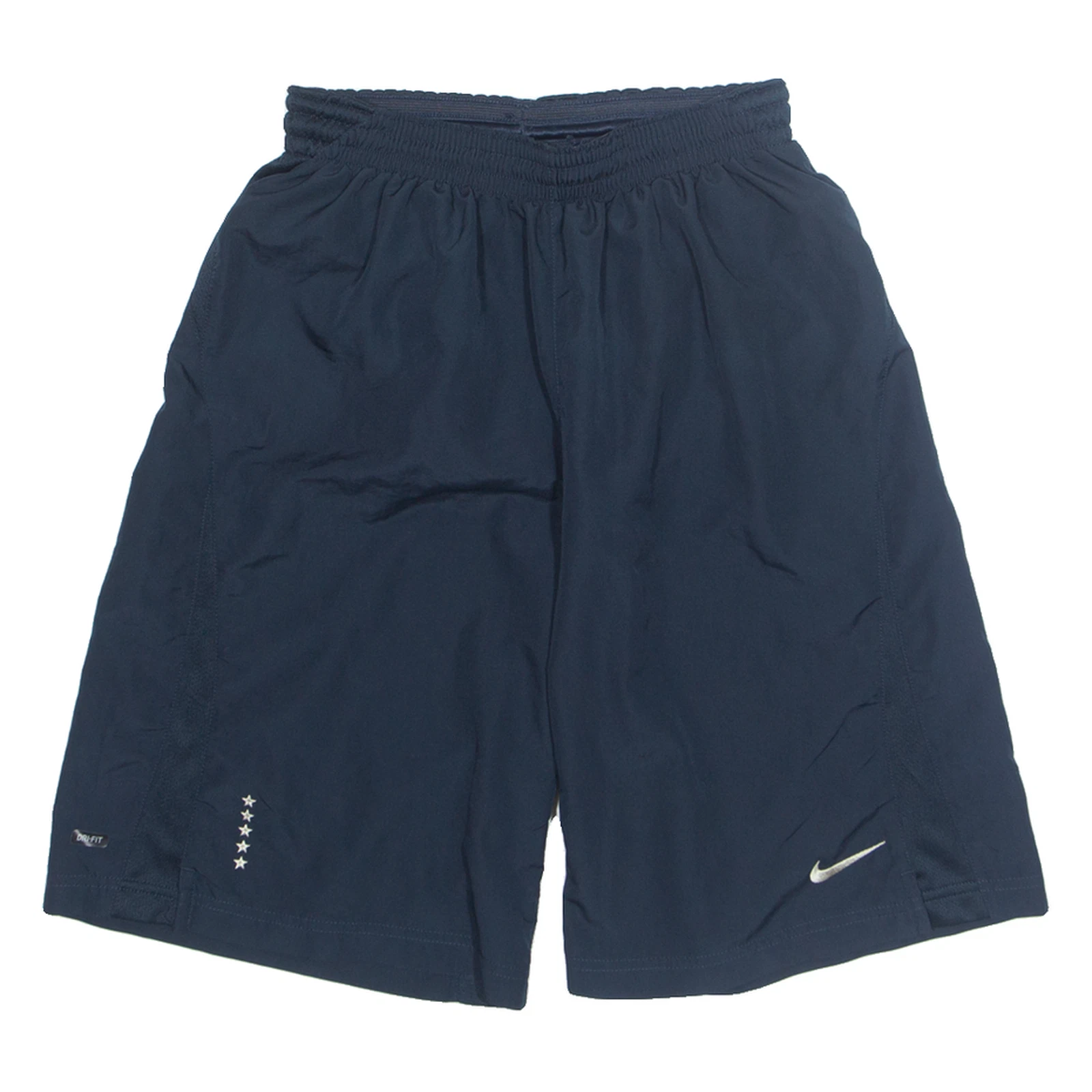 NIKE DRI FIT pantaloncino sportivo uomo blu relaxed S W26