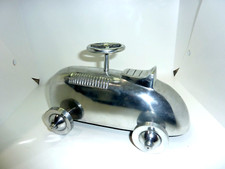 Art Deco Soap Box Aluminum Derby Racing Car Shelf Art 9.5'' X 6''