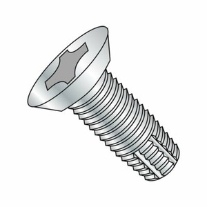 #10-24 Thread Size Type F Zinc Plated 3//4 Length Pack of 100 Steel Thread Cutting Screw 82 Degree Flat Undercut Head Phillips Drive