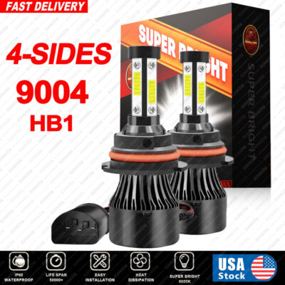 9004 6500K LED HD Headlight for Dodge RAM 1500 2500 3500 1994-2001 High Low Beam