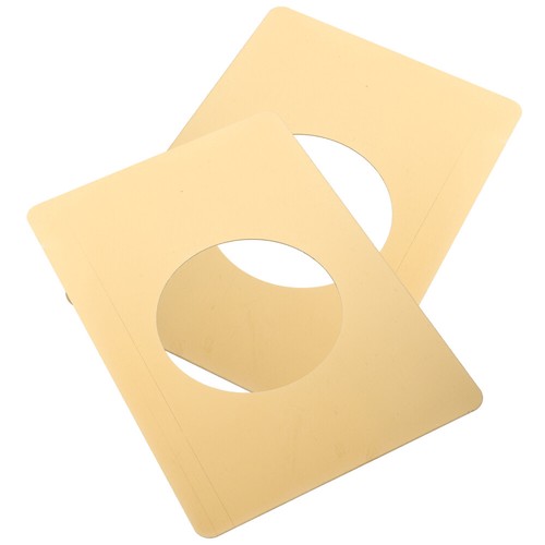 2 pcs Door Repair Board Deadbolt Covers Plate Stainless Steel Door Knob Plates