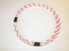 AUTOMOTIVE WIRE 18 GAUGE HIGH TEMP GXL 25FEET WHITE/ORANGE MOTORCYCLE CAR TRUCK