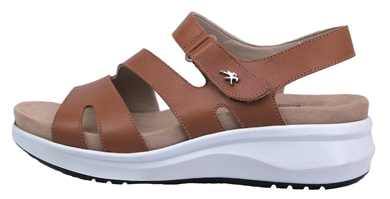 Fluchos Yagon Sandalias Para Mujer Plantillas Extraíbles Marrón Piel F1478