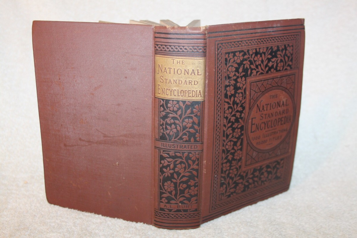 1889 The National Standard Encyclopedia by A. L. Burt, HB | eBay