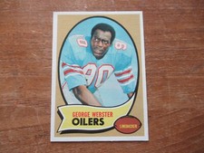 1970 TOPPS FOOTBALL GEORGE WEBSTER #120 ROOKIE CARD HOUSTON OILERS HIGH GRADE. rookie card picture
