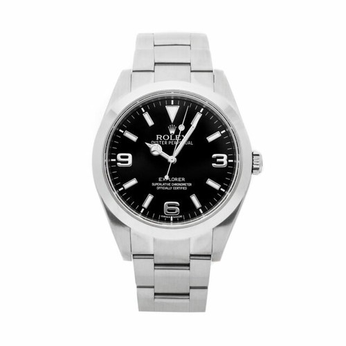 Rolex Explorer Men's Black Watch 
