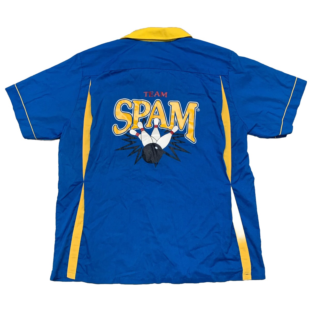 ルース FUTEBOL BEACH TEAM PRA SHIRT VII L Blue/Yellow Hilton Active Apparel VTG Bowling Shirt Hormel