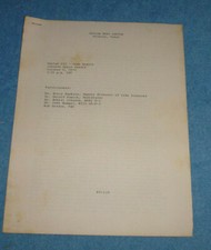 NASA Skylab III Crew Health Briefing Transcript Oct 2, 1973
