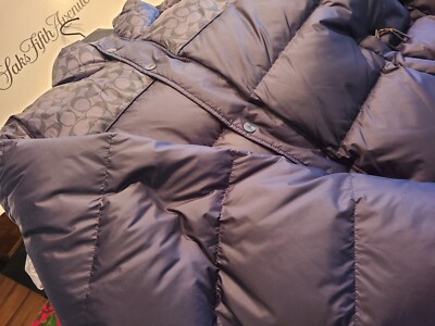 New Coach Logo Men Black Puffer Jacket 2XL Limited Edition New Coach Logo Men Black Puffer Jacket 2XL Limited Edition