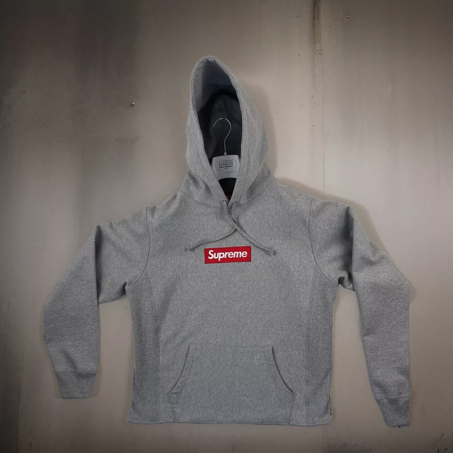SUPREME FW16 « gris bruyère » boîte logo à capuche