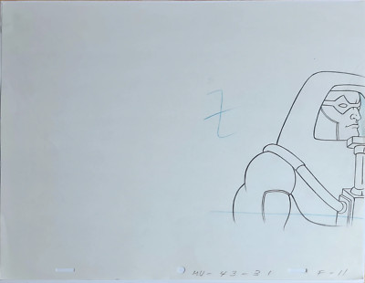 He-Man MOTU Animation Production Cel Drawing: Man-E-Faces - 2798