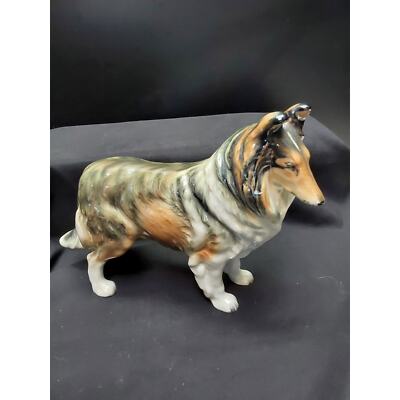 Occupied Era Japan Dog Border Collie Lassie Large size 1/2