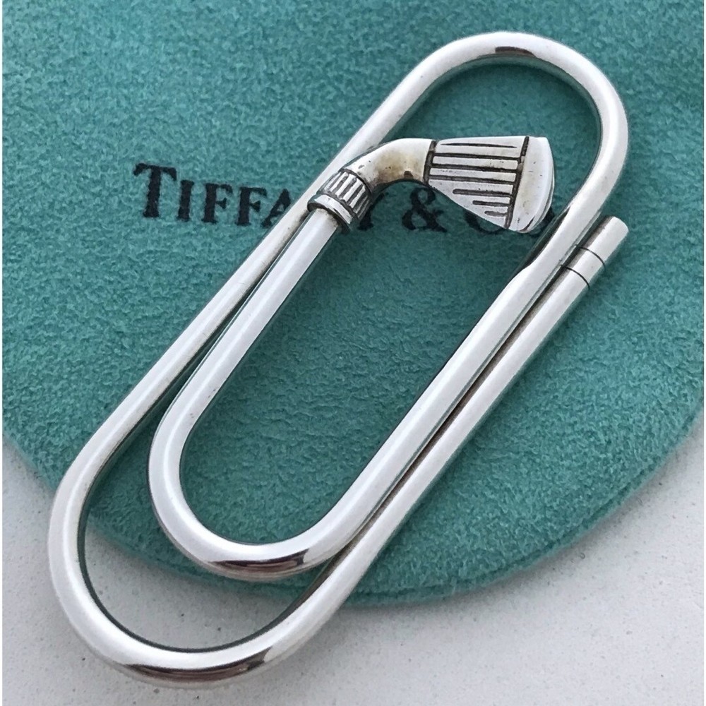 TIFFANY & Co. Golf Club Motif Money Clip Rare Accessories None Silver 925