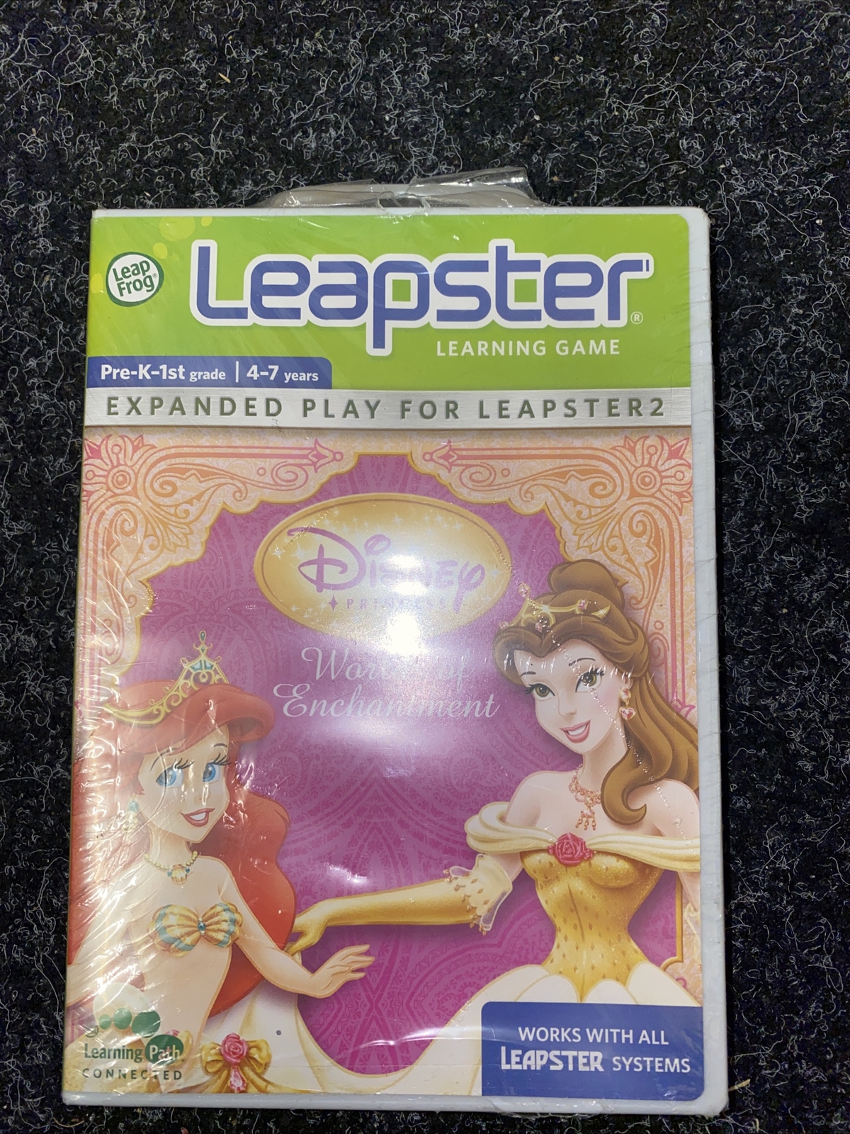 LeapFrog Leapster Game: Disney Princess Worlds of Enchantment, New & Sealed