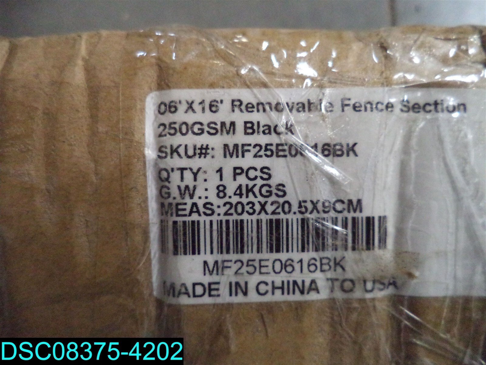 Pool Fence 6'Hx16'L Inground Pool Mesh Fence for Backyard 250GSM MF25E0616BK