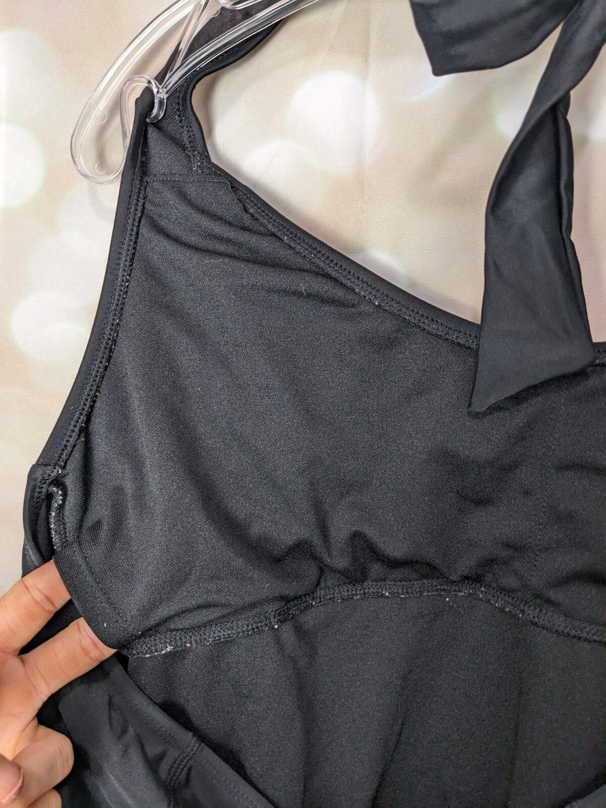 Basic Editions Women's Solid Black Halter Style B… - image 5