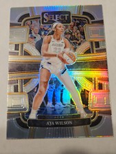 A'Ja Wilson - 2024 Select WNBA Prizms Silver Insert Card