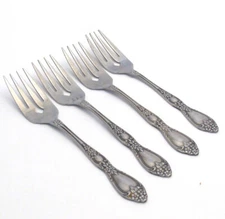 Oneida Huntington Salad Forks Stainless Steel Set of Four