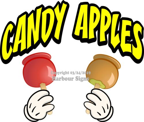 Candy DECAL Food Truck Concession Sticker Choose Your Size 