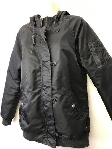 OBEY N-89 Propaganda Men's Black Hooded Long Sleeve Winter Jacket Size XS C5C - Picture 8 of 12