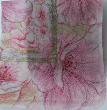HANDKERCHIEF VINTAGE FLORA PATTERNED COTTON 18" BANDANA