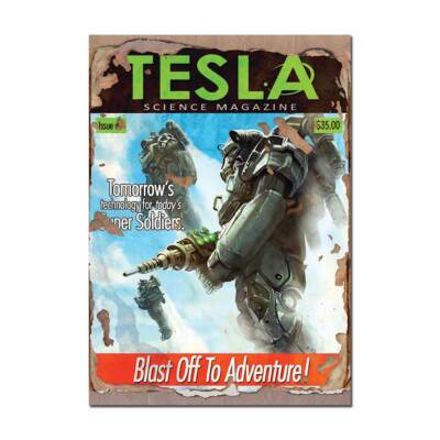 Fallout - Tesla Magazin (Blast off to adventure) Poster | Official Print A4