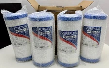 x4 PUREPLUS 5 Micron 10" x 4.5" Whole House Sediment & Carbon Water Filter