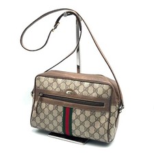 Vintage Gucci Shoulder Bag Sherry PVC Leather...
