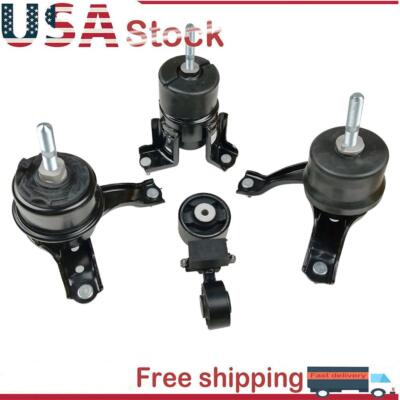 Complete 4-Piece Engine & Transmission Mount Set For 2007-2011 Toyota Camry 2.4L Auto