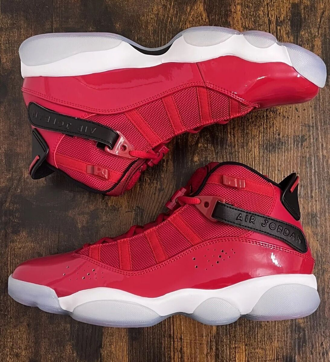 Size 8 | Nike Air Jordan 6 Rings Gym Red BRAND NEW/FAST Size 8 | Nike Air Jordan 6 Rings Gym Red BRAND NEW/FAST