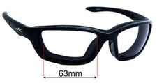 SFx Replacement Sunglass Lenses fits Wiley X Brick - 63mm Wide