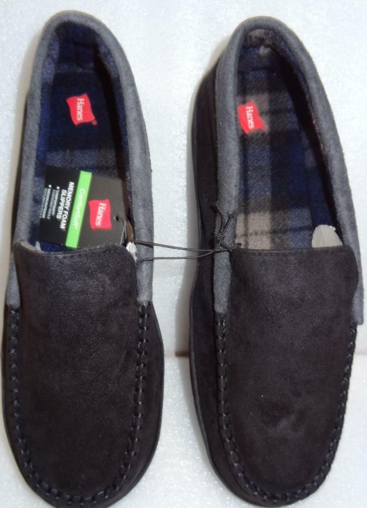Hanes Men's Moccasin SLIPPER House Shoe 