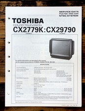 Toshiba CX2779K CX29790 TV Service Manual Original 